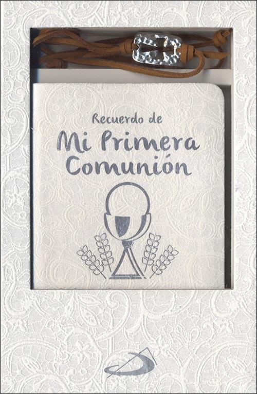 Vorderes Coverbild Estuche Primera Comunión. Modelo 1 . Libro de oraciones y pulsera