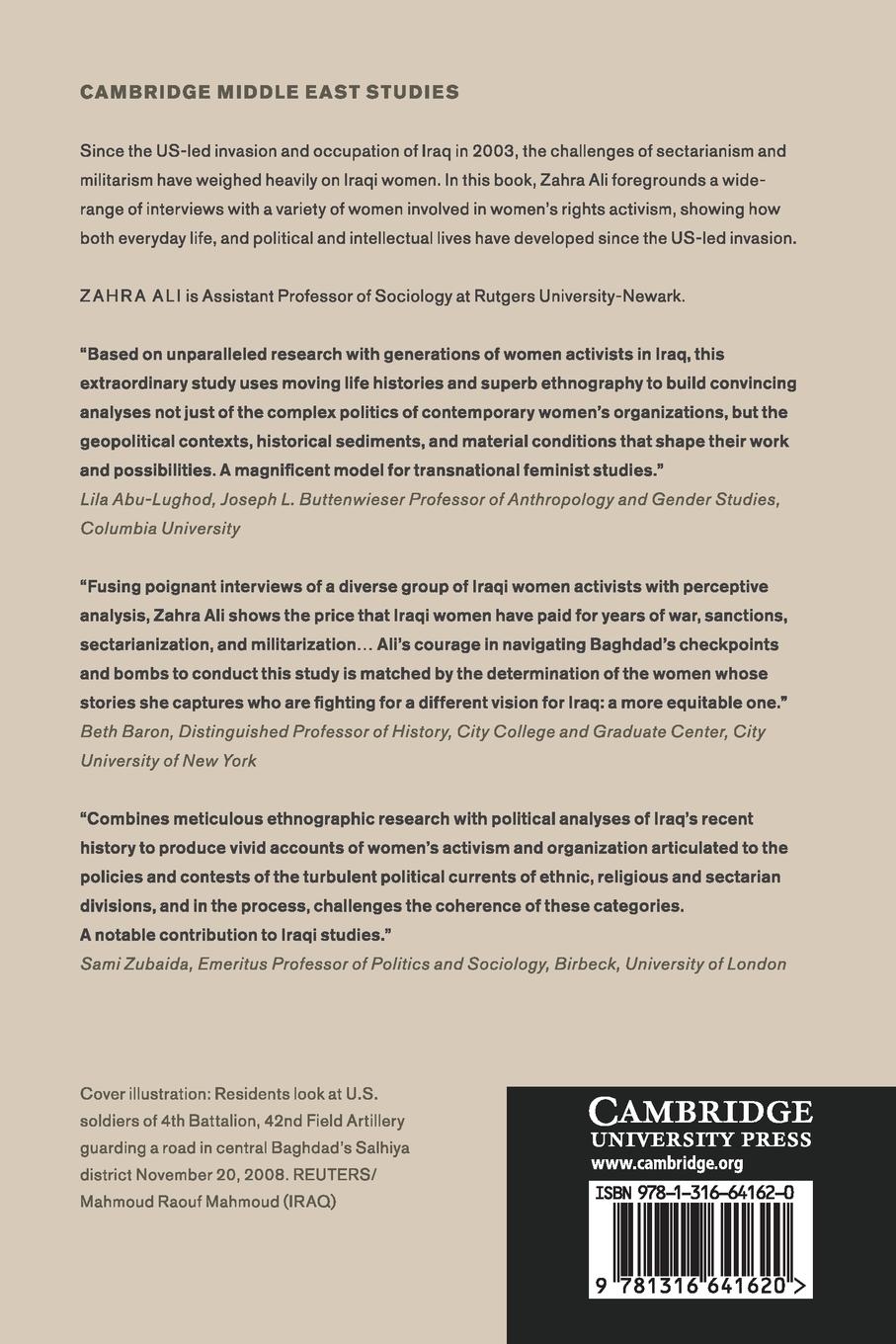 Rückseitencover Women and Gender in Iraq