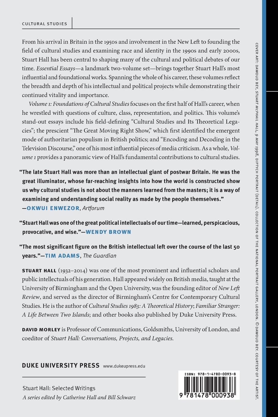 Rückseitencover Essential Essays, Volume 1