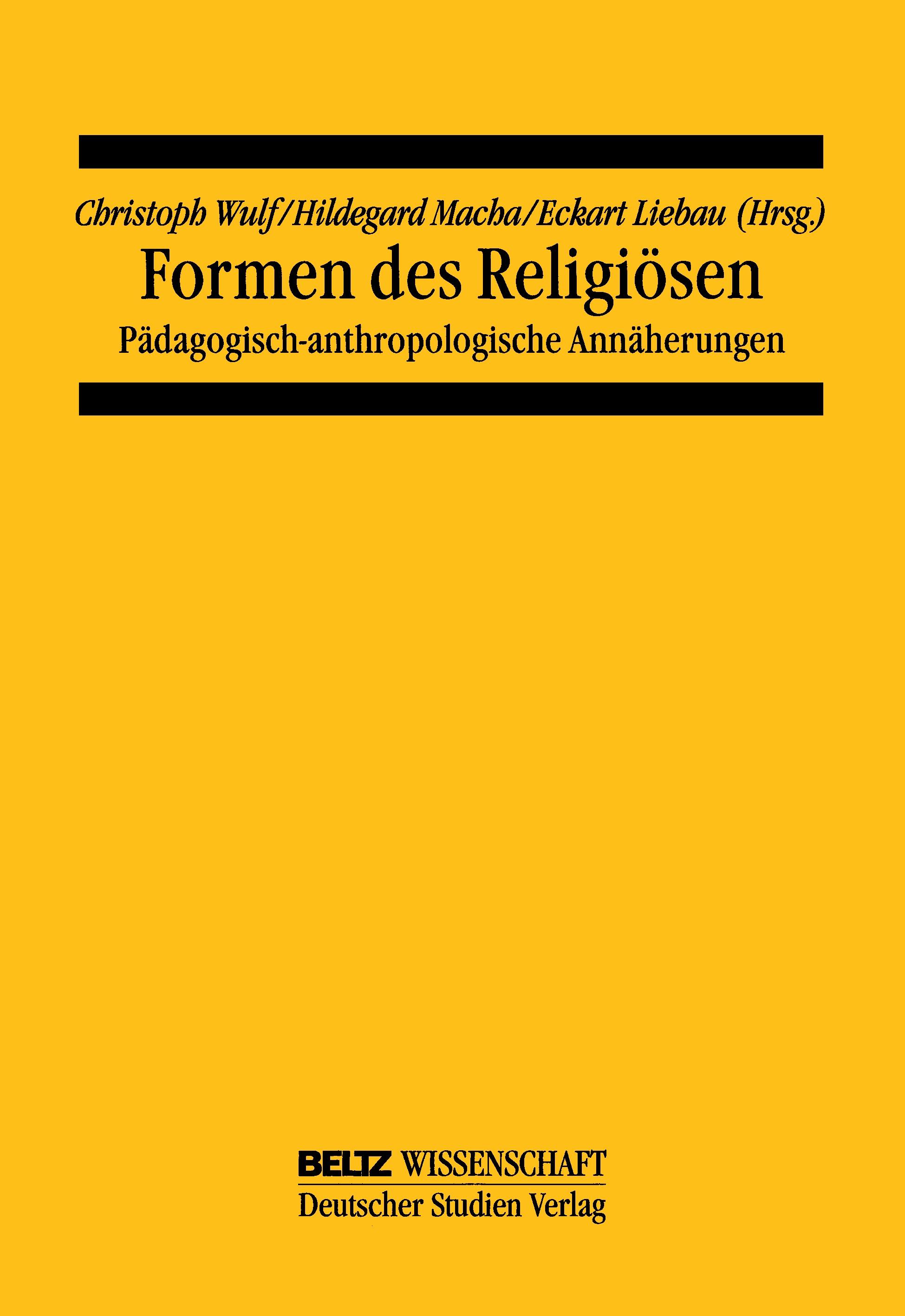 Vorderes Coverbild Formen des Religiösen