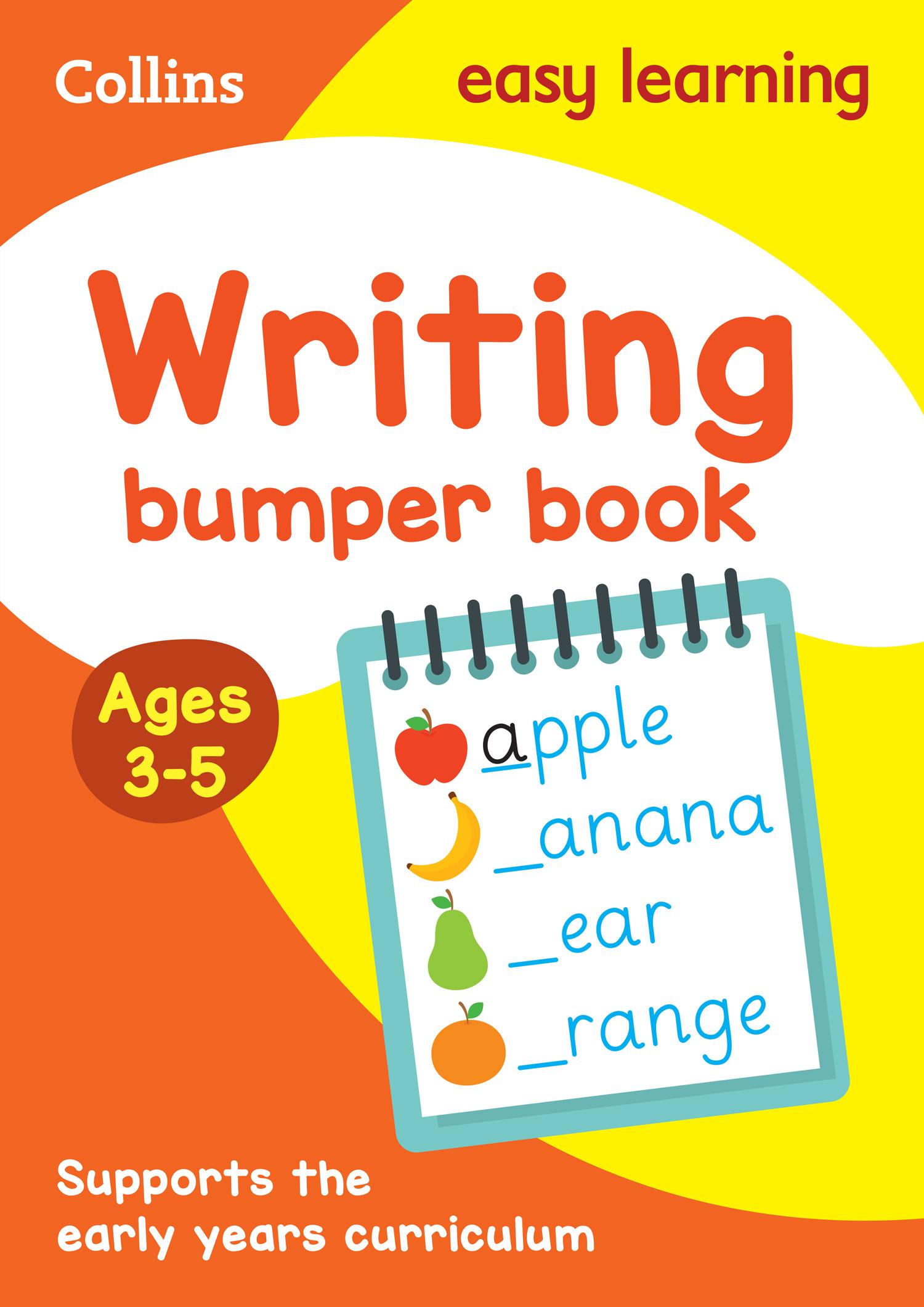 Vorderes Coverbild Writing Bumper Book Ages 3-5