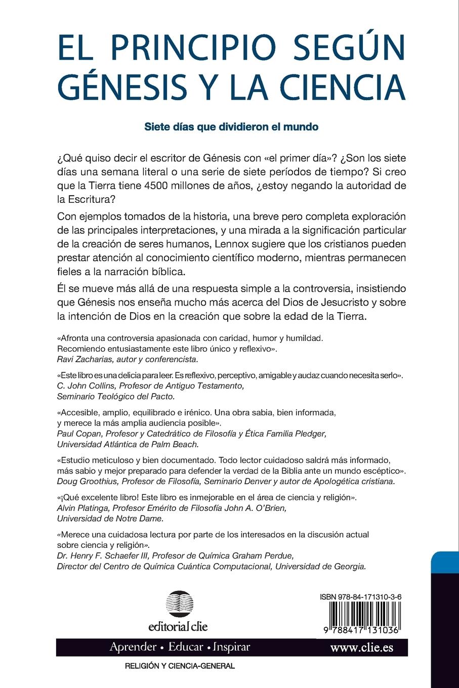 Rückseitencover El Principio Seg¿¿n G¿¿nesis Y La Ciencia