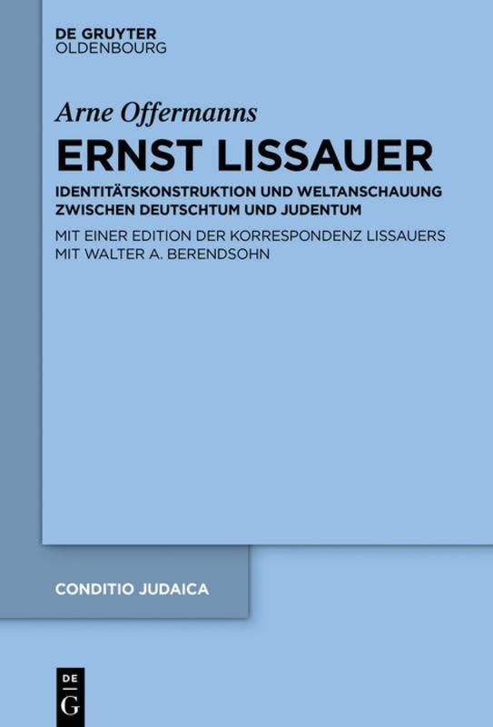 Vorderes Coverbild Ernst Lissauer