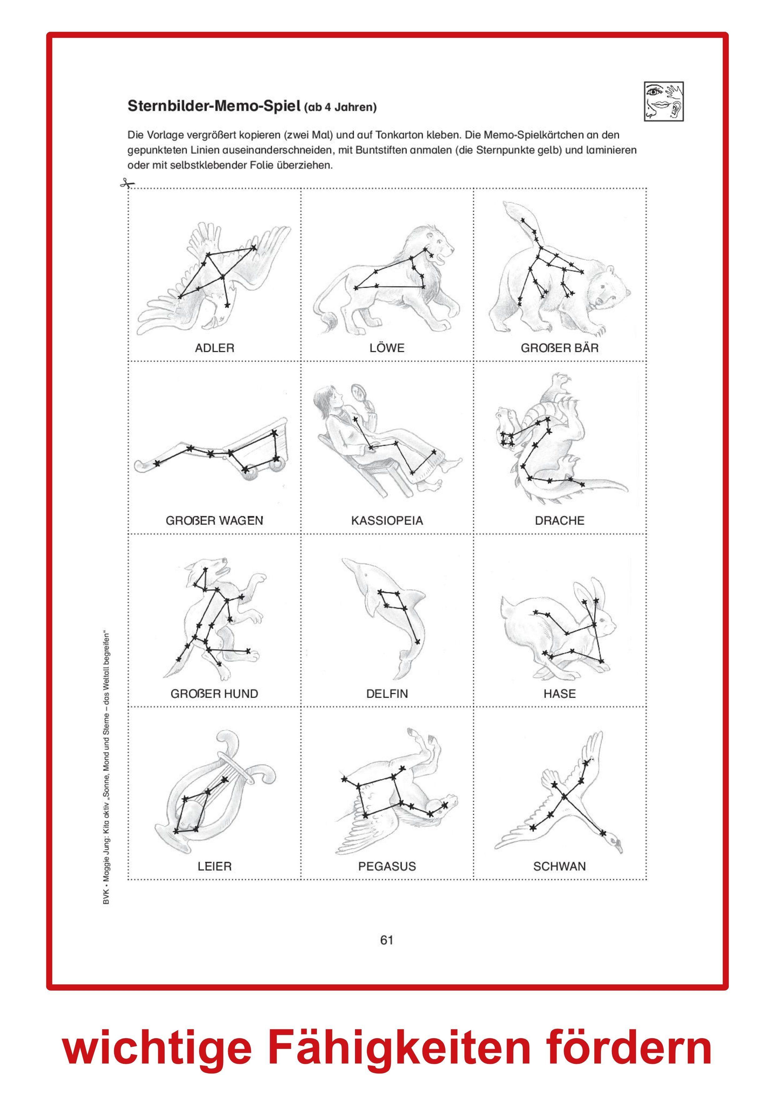 Beispielinhalt (Bild) Kita aktiv: Projektmappe Sonne, Mond und Sterne