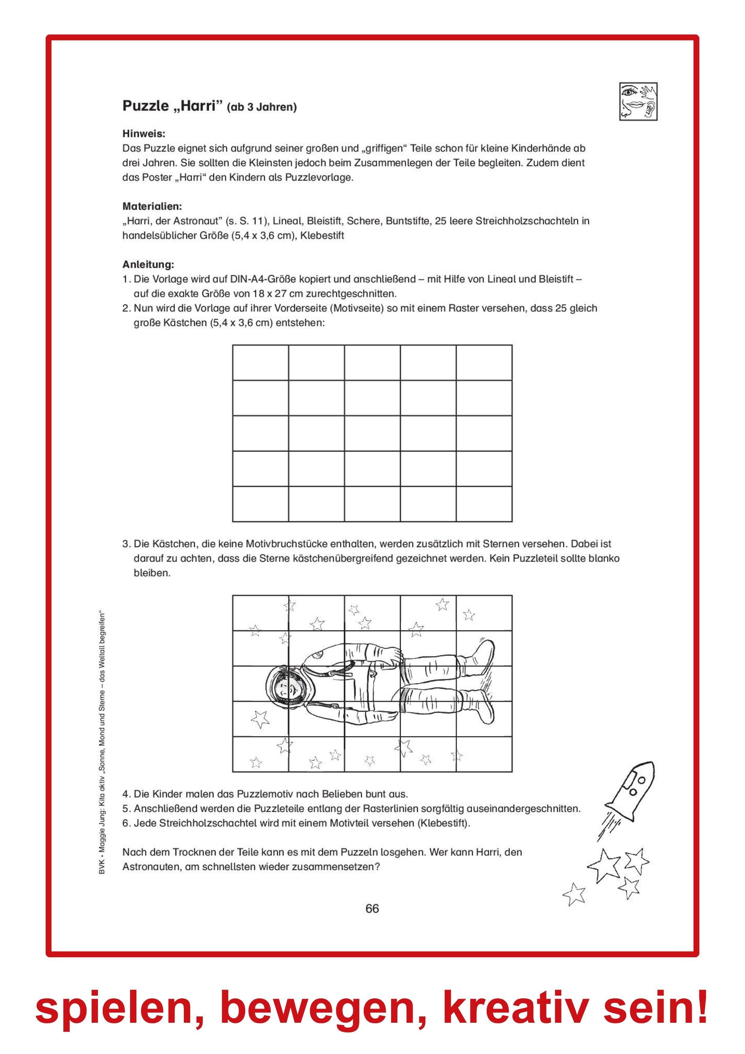 Beispielinhalt (Bild) Kita aktiv: Projektmappe Sonne, Mond und Sterne