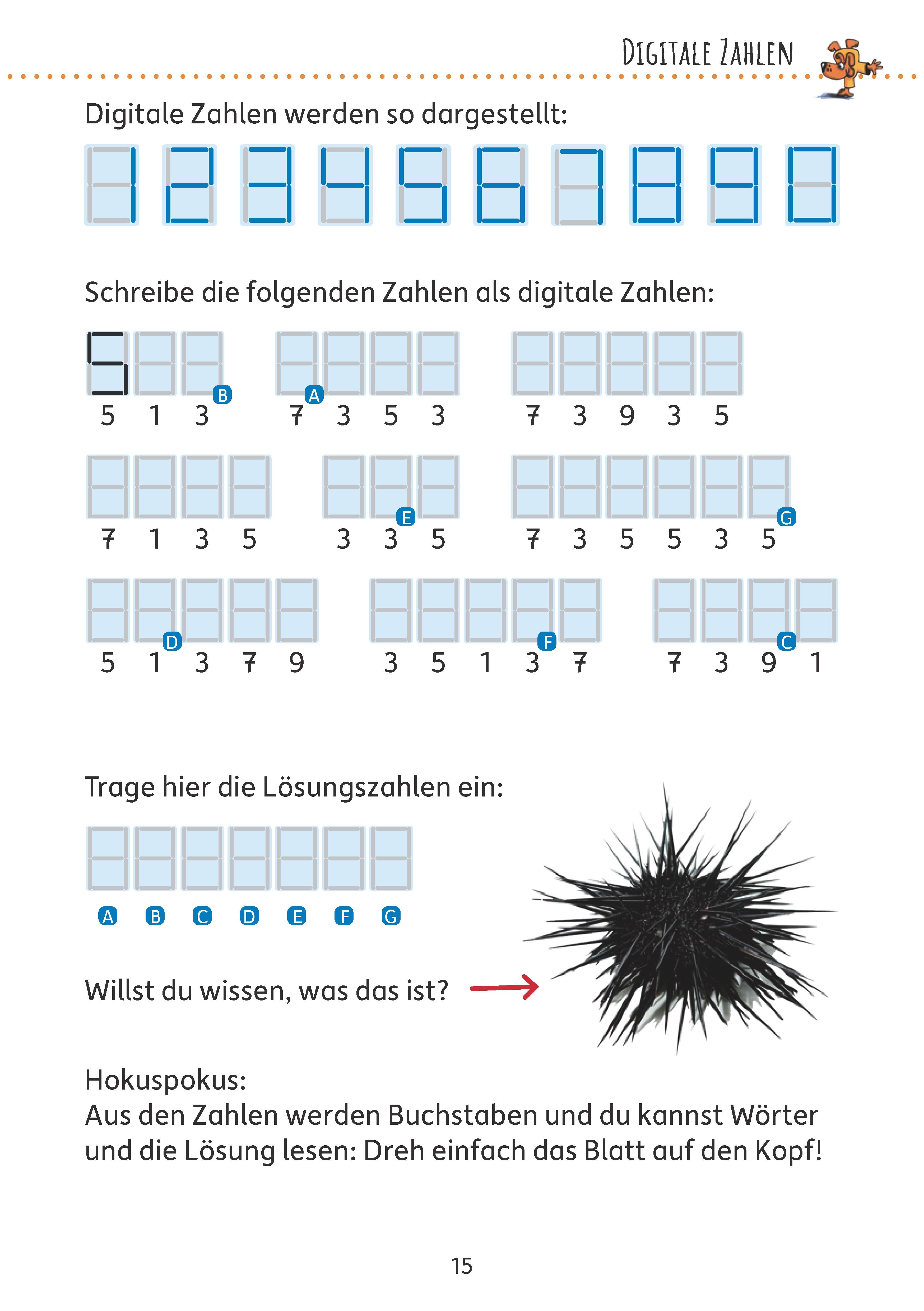 Beispielinhalt (Bild) Rätselblock ab 8 Jahre, Band 1, A5-Block