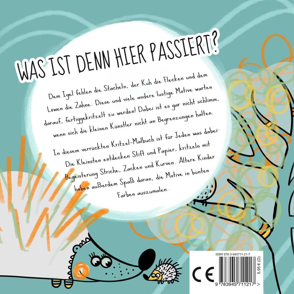Beispielinhalt (Bild) Kritzel-Alarm! Das verrückte Kritzel-Malbuch zum Aus- und Fertigmalen - Ein erstes Kritzelbuch für Kinder ab 2 Jahre