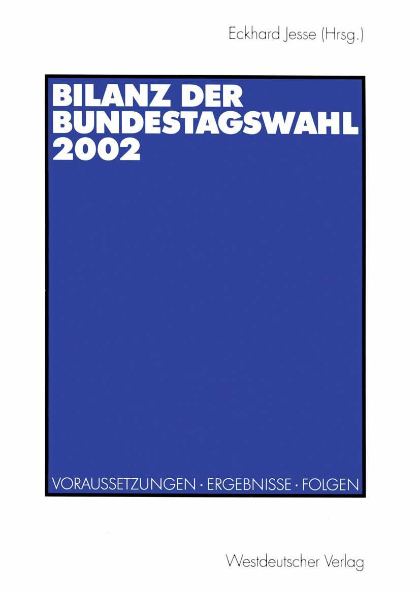 Vorderes Coverbild Bilanz der Bundestagswahl 2002