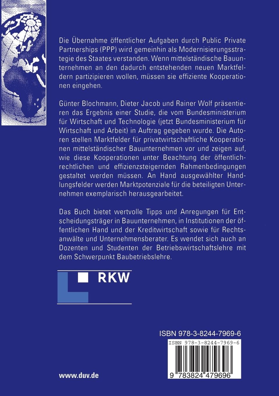 Rückseitencover Kooperationen mittelständischer Bauunternehmen