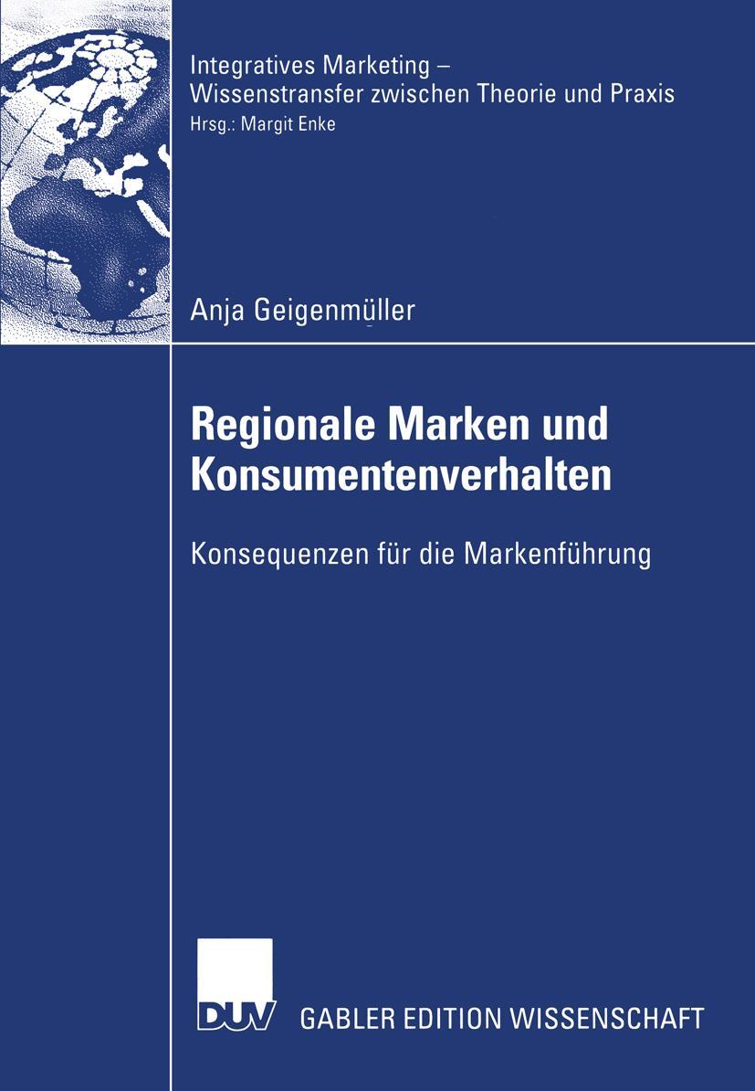 Vorderes Coverbild Regionale Marken und Konsumentenverhalten