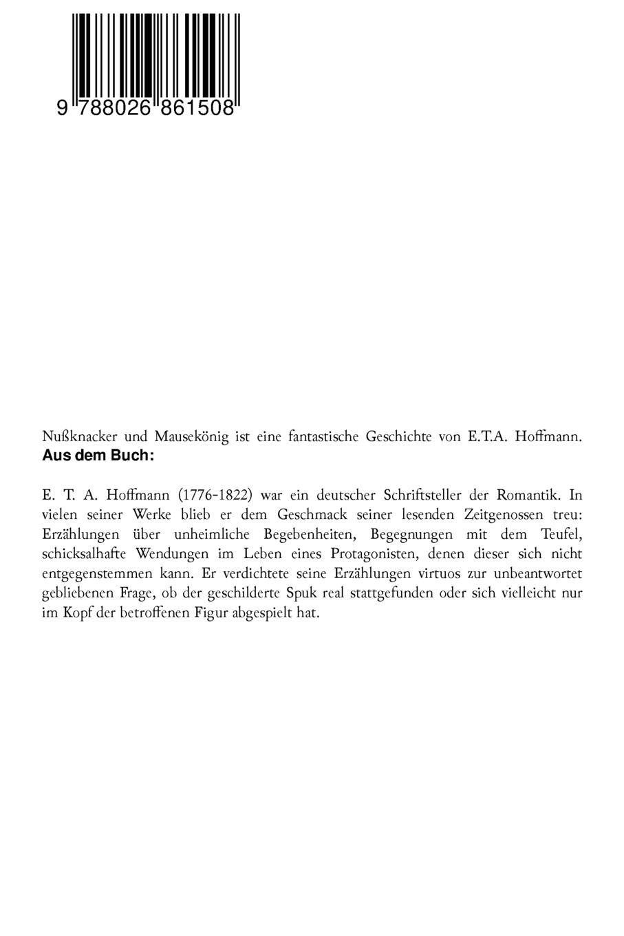 Rückseitencover Nußknacker und Mausekönig (Weihnachts-Klassiker)