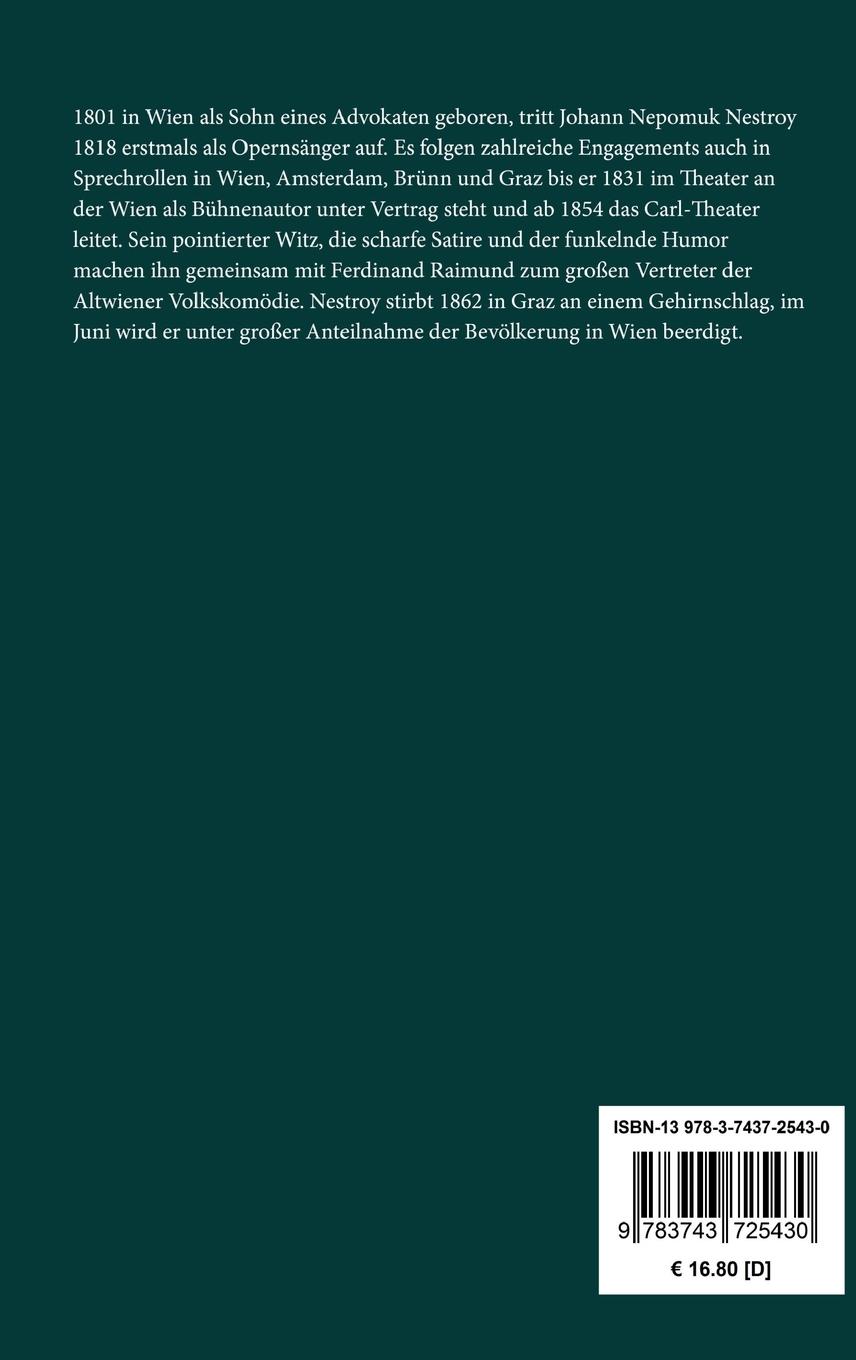 Rückseitencover Die beiden Nachtwandler oder Das Notwendige und das Überflüssige