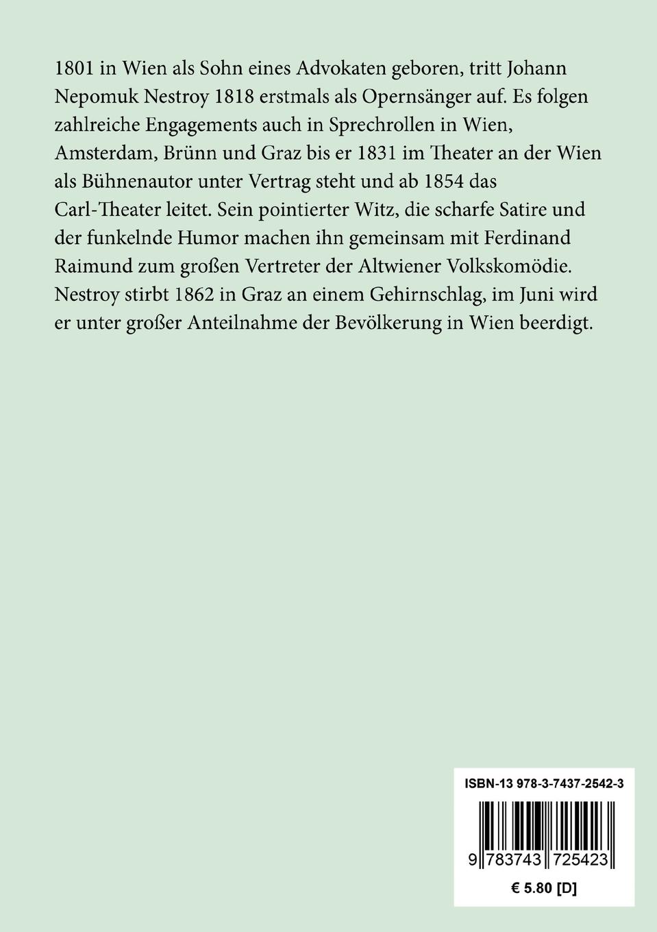 Rückseitencover Die beiden Nachtwandler oder Das Notwendige und das Überflüssige