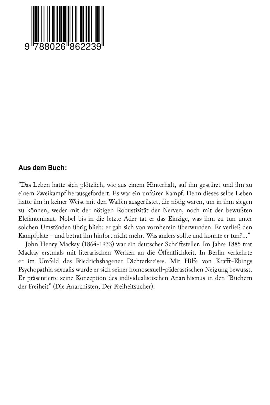 Rückseitencover Der Unschuldige - Die Geschichte einer Wandlung