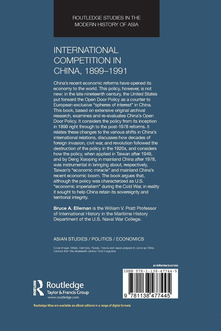 Rückseitencover International Competition in China, 1899-1991