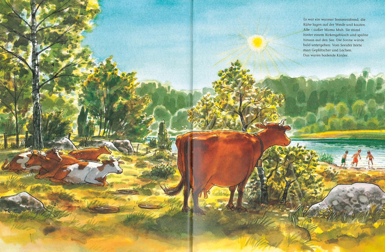 Beispielinhalt (Bild) Mama Muh will rutschen