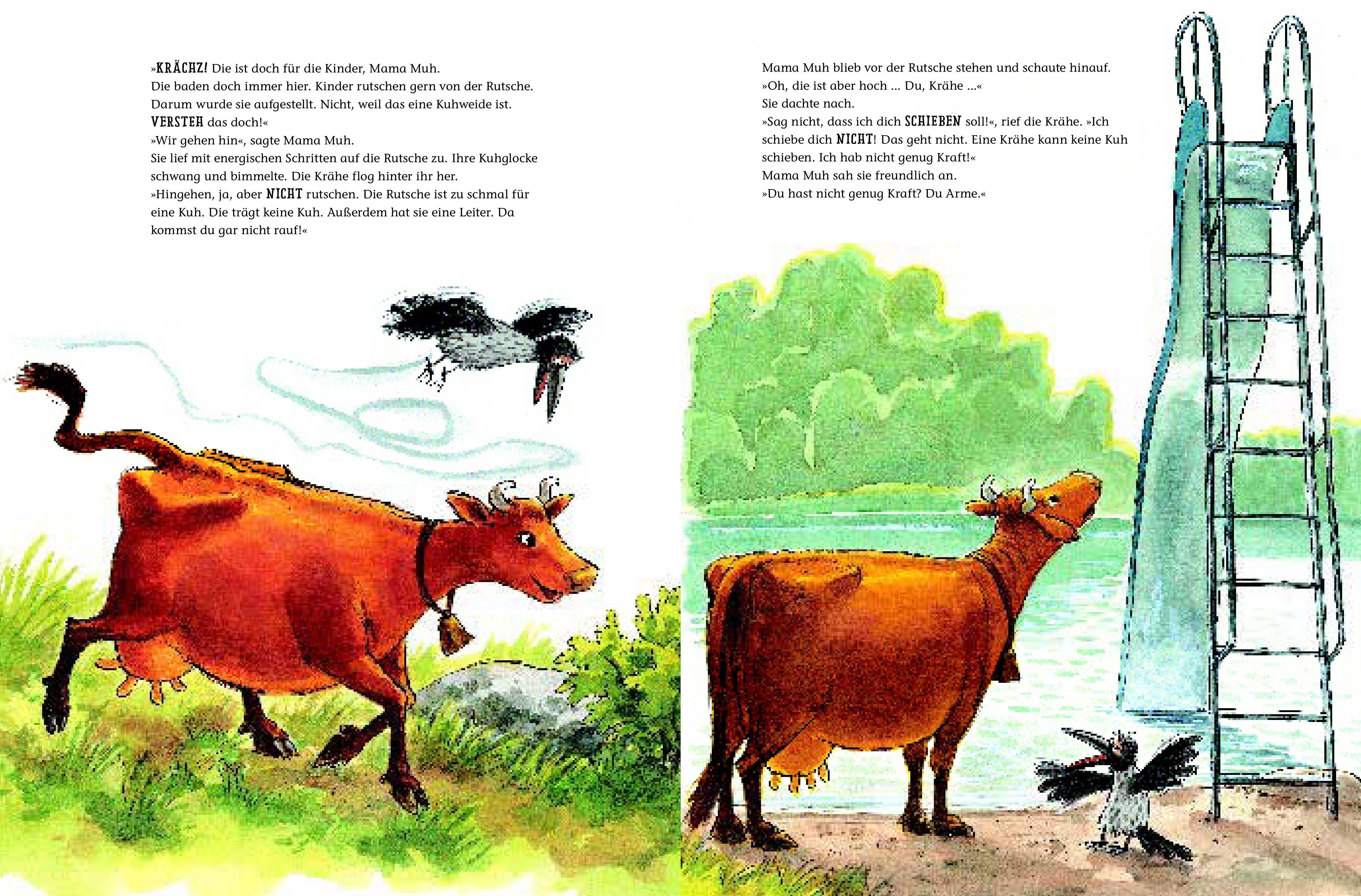 Beispielinhalt (Bild) Mama Muh will rutschen