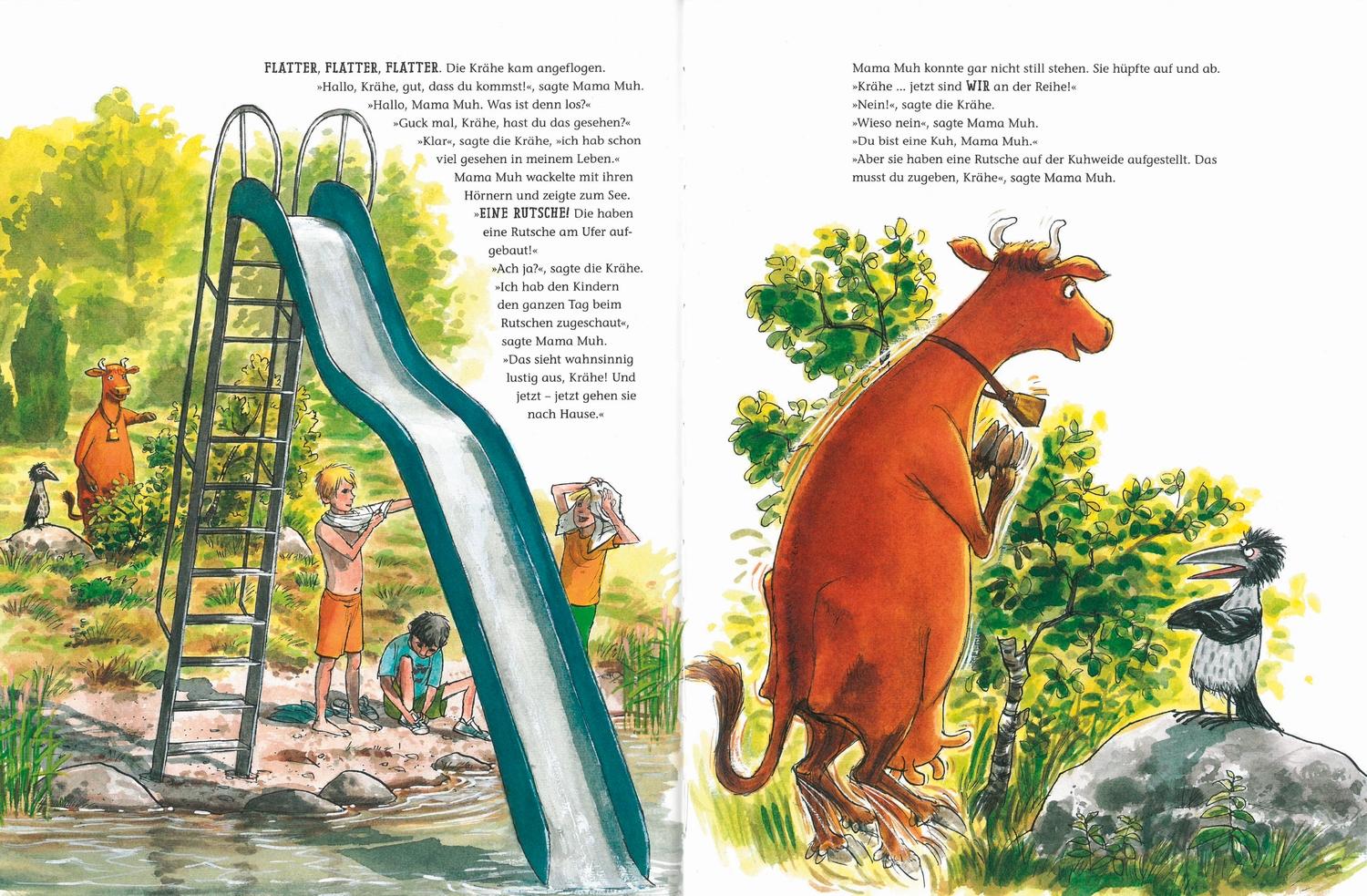 Beispielinhalt (Bild) Mama Muh will rutschen