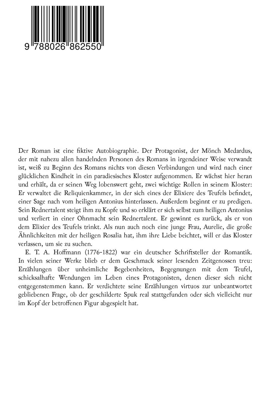 Rückseitencover Elixiere des Teufels