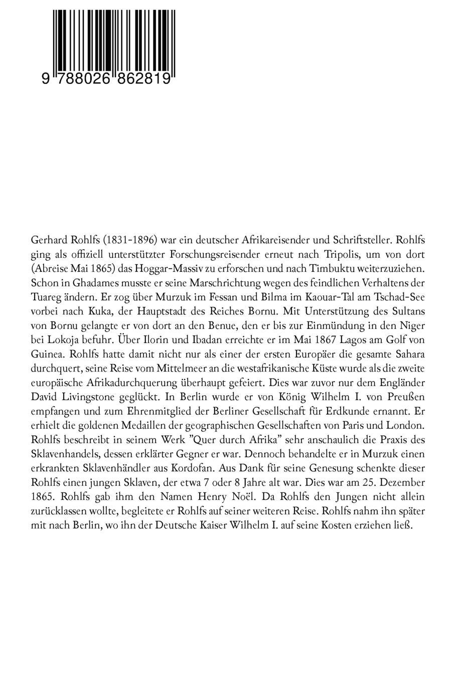 Rückseitencover Quer durch Afrika