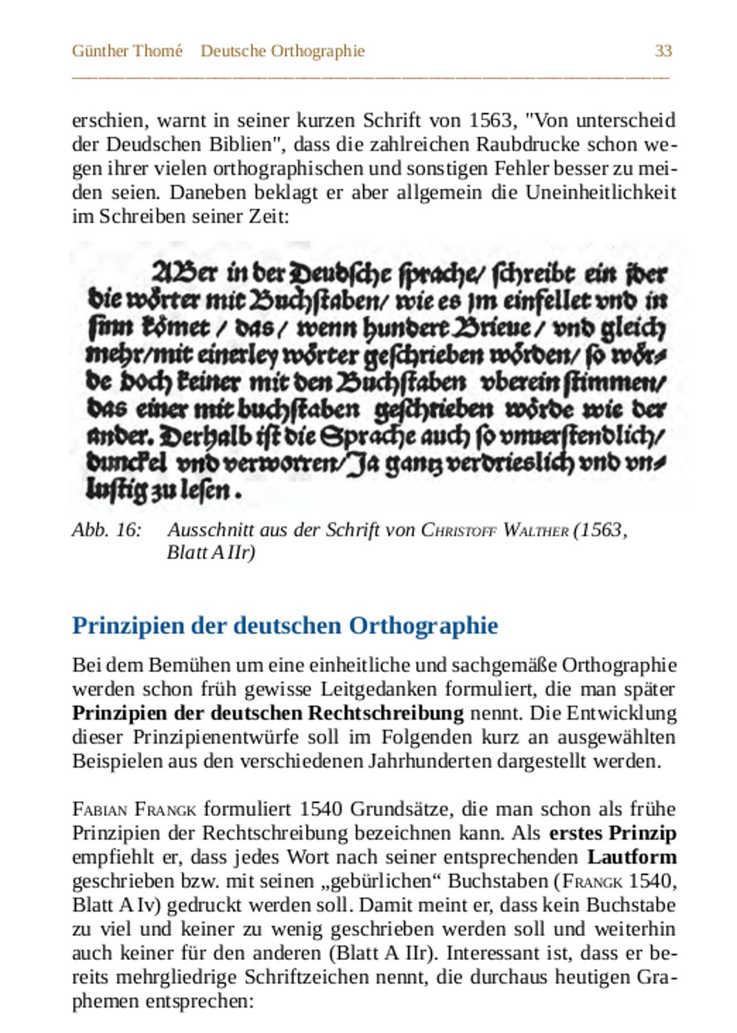 Beispielinhalt (Bild) Deutsche Orthographie
