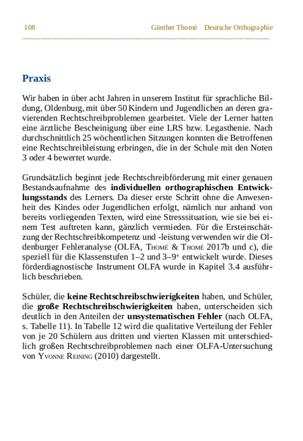 Beispielinhalt (Bild) Deutsche Orthographie