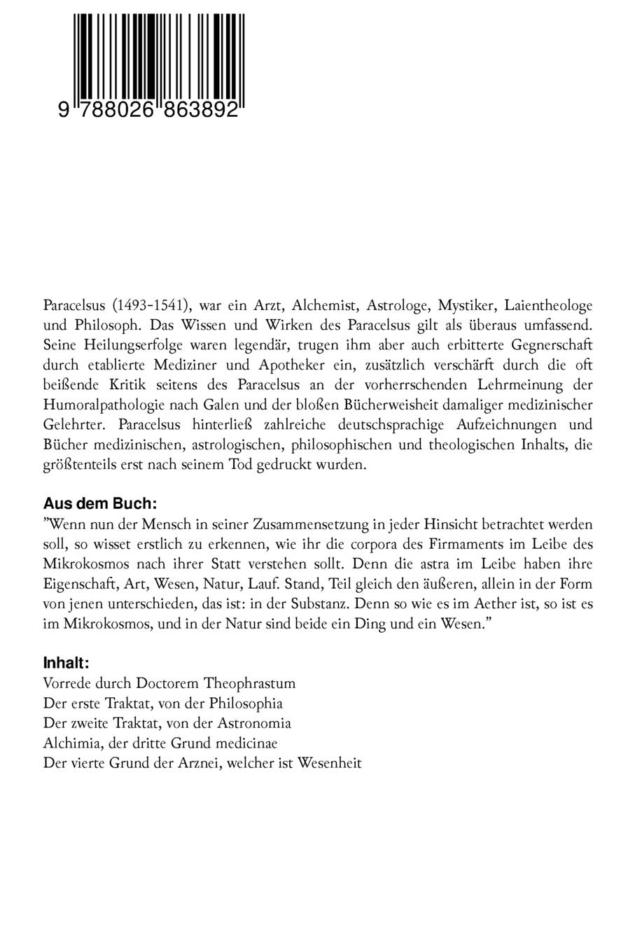 Rückseitencover Das Buch Paragranum