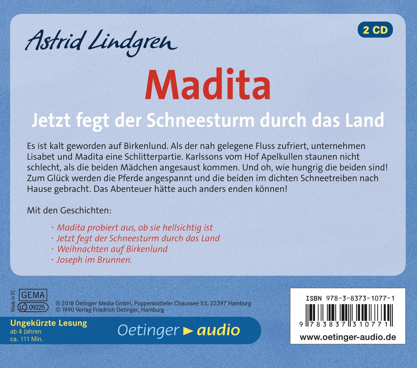 Rückseitencover Madita