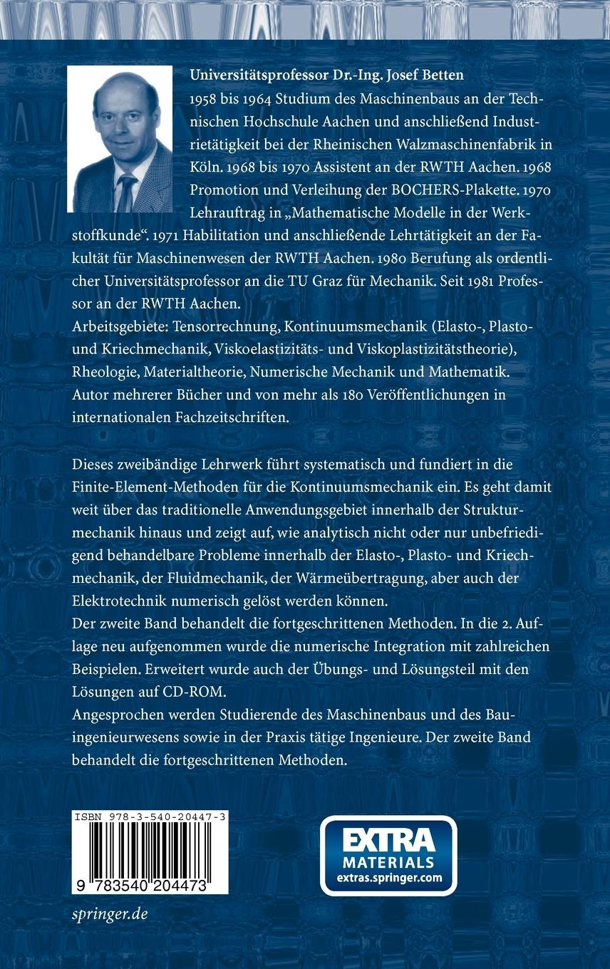 Rückseitencover Finite Elemente für Ingenieure 2