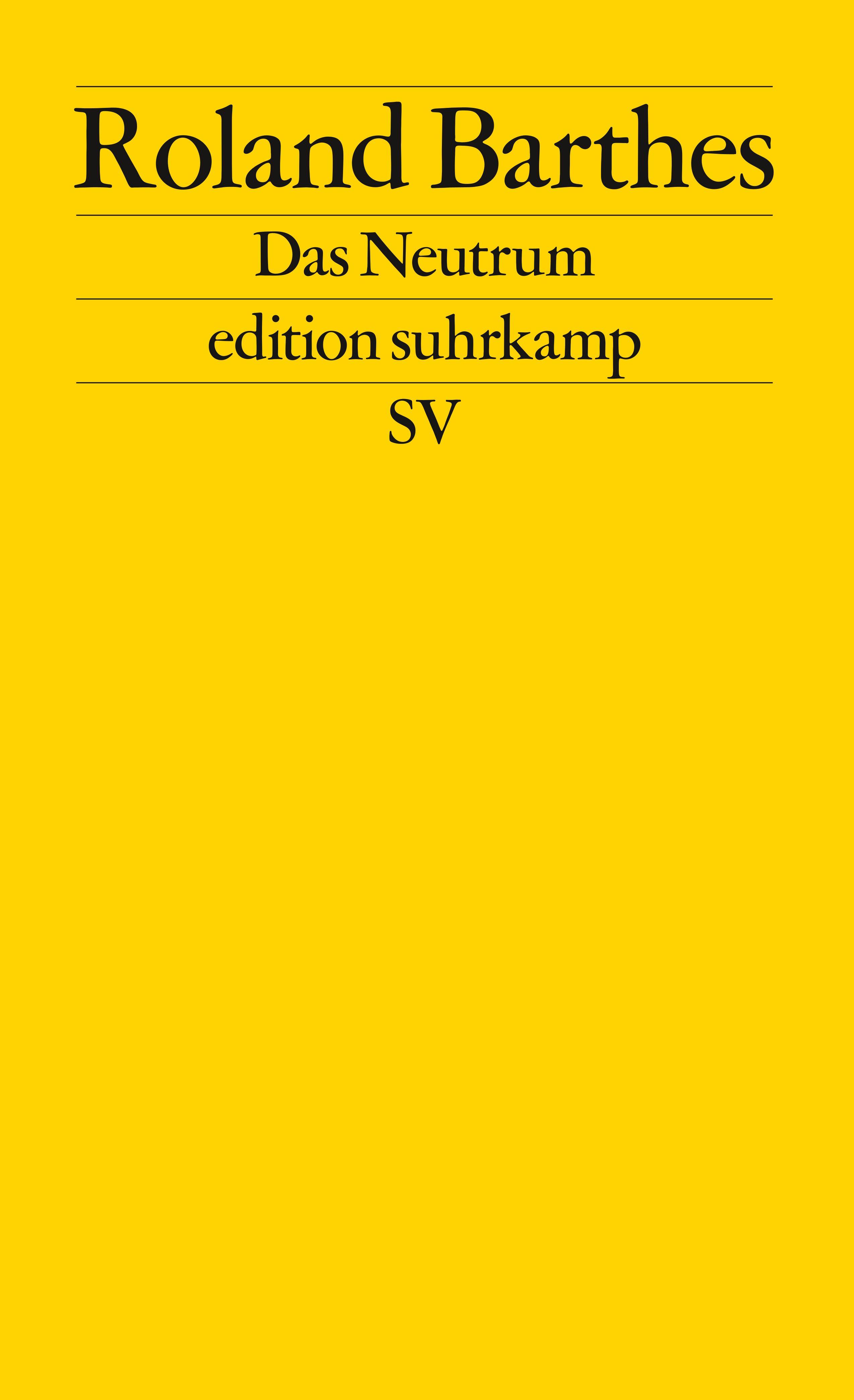 Vorderes Coverbild Das Neutrum