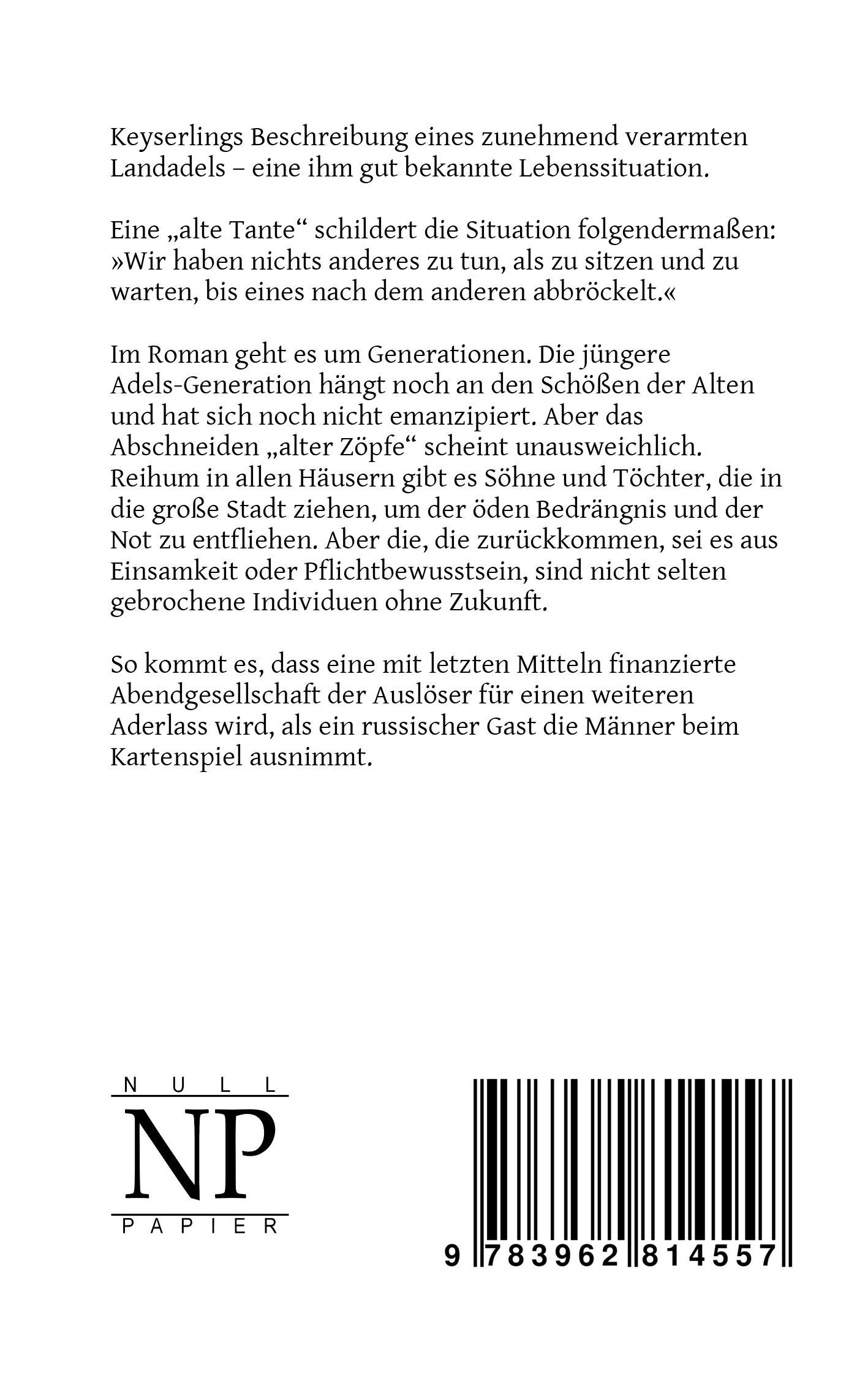 Rückseitencover Abendliche Häuser