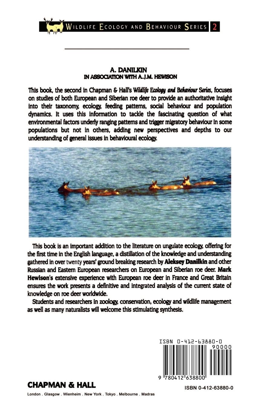 Rückseitencover Behavioural Ecology of Siberian and European Roe Deer