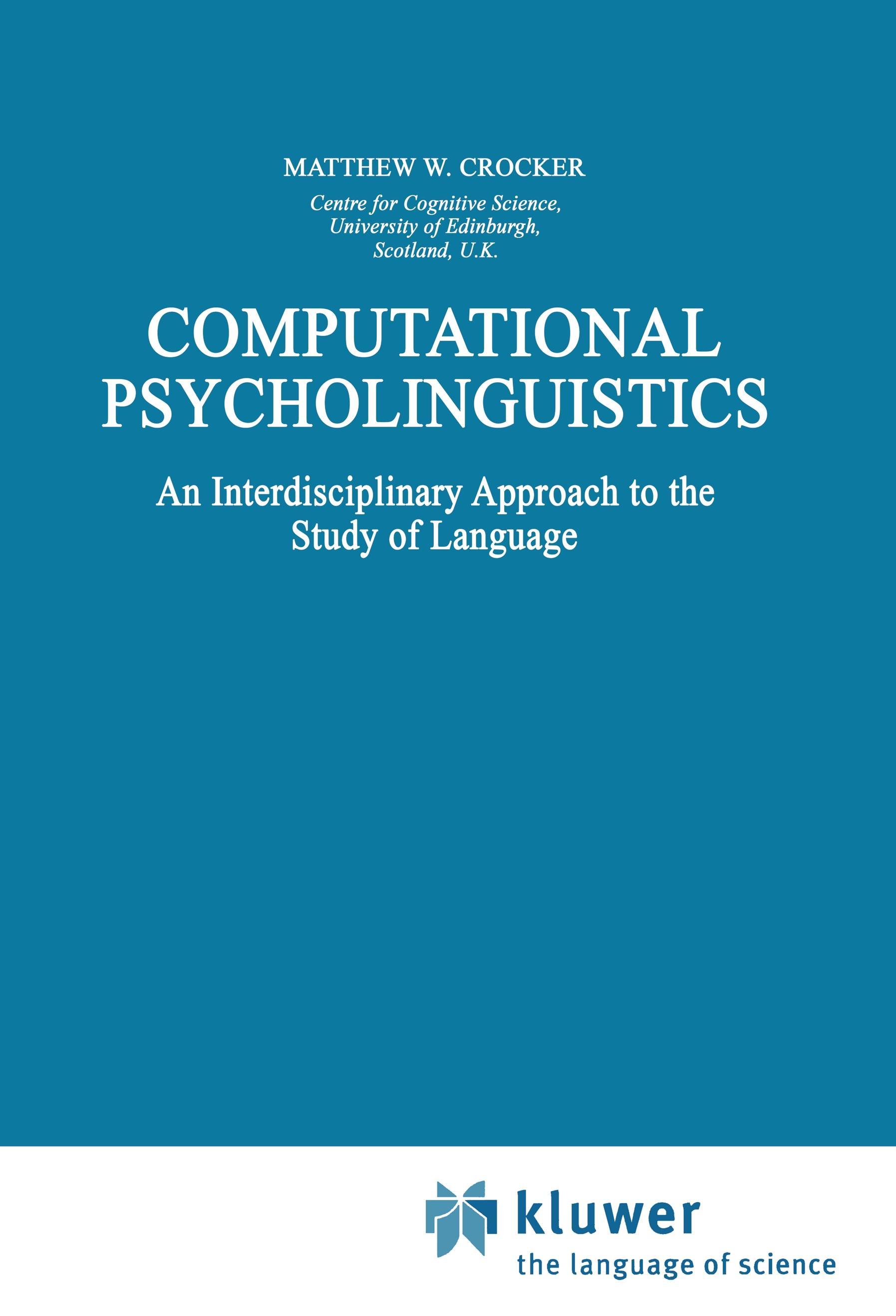 Vorderes Coverbild Computational Psycholinguistics