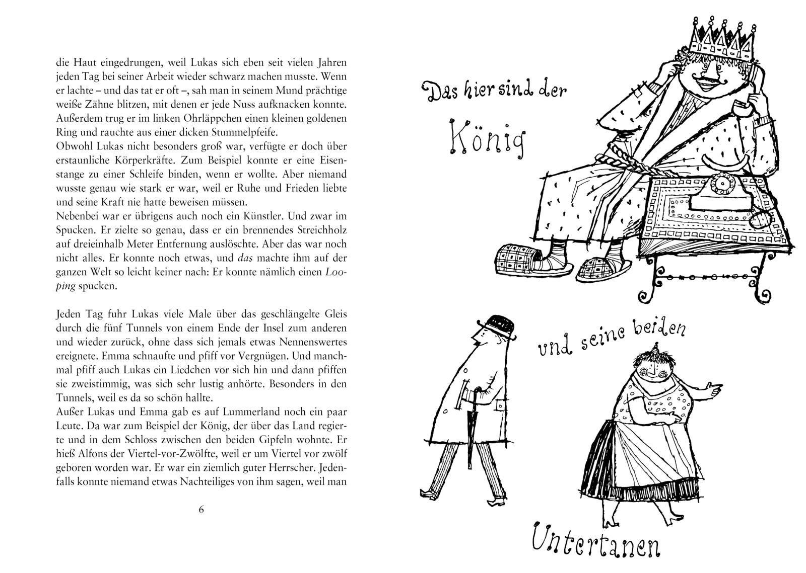 Beispielinhalt (Bild) Jim Knopf: Jim Knopf und Lukas der Lokomotivführer