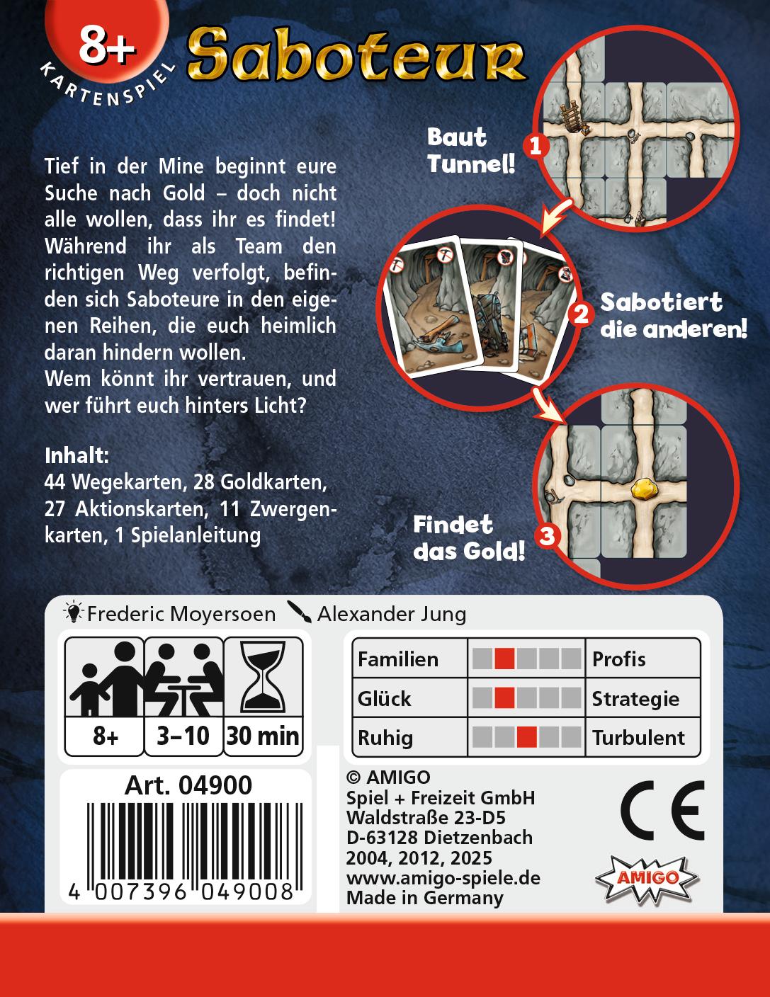 Beispielinhalt (Bild) Saboteur. Kartenspiel