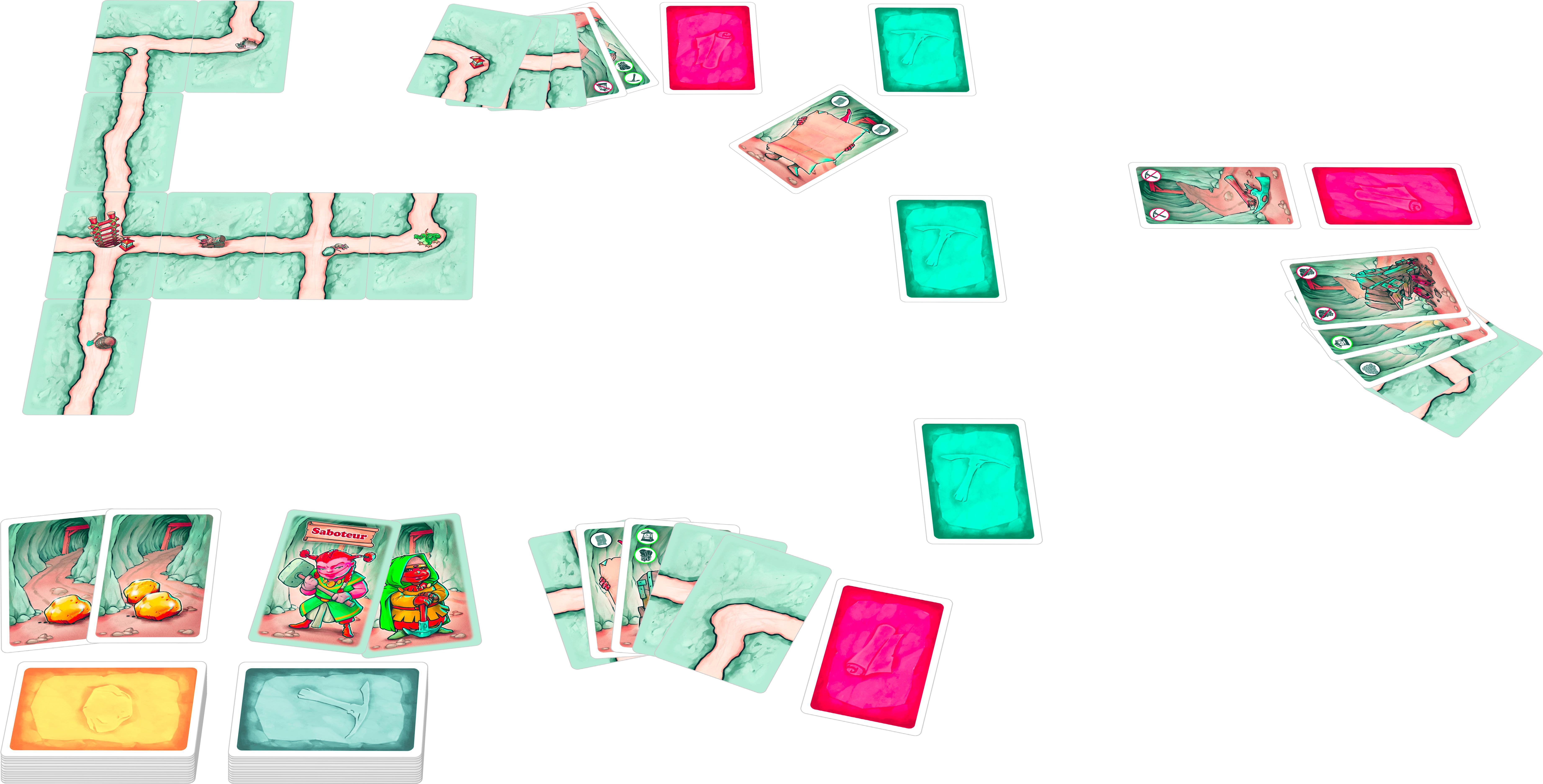 Beispielinhalt (Bild) Saboteur. Kartenspiel