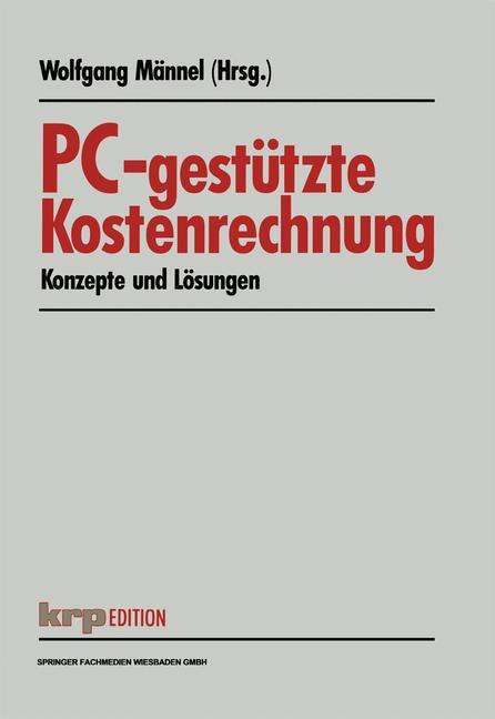 Vorderes Coverbild PC-gestützte Kostenrechnung