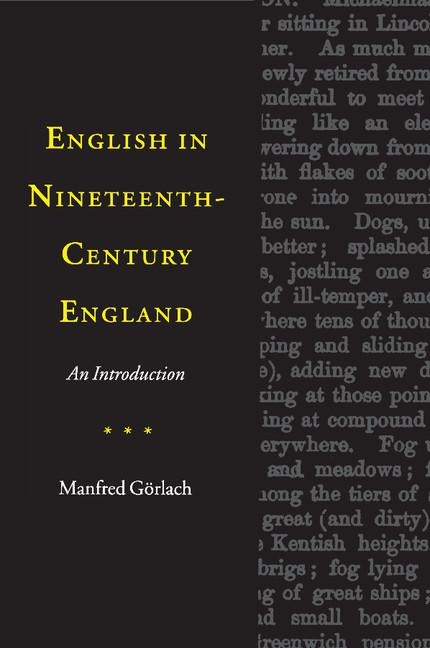 Vorderes Coverbild English in Nineteenth-Century England