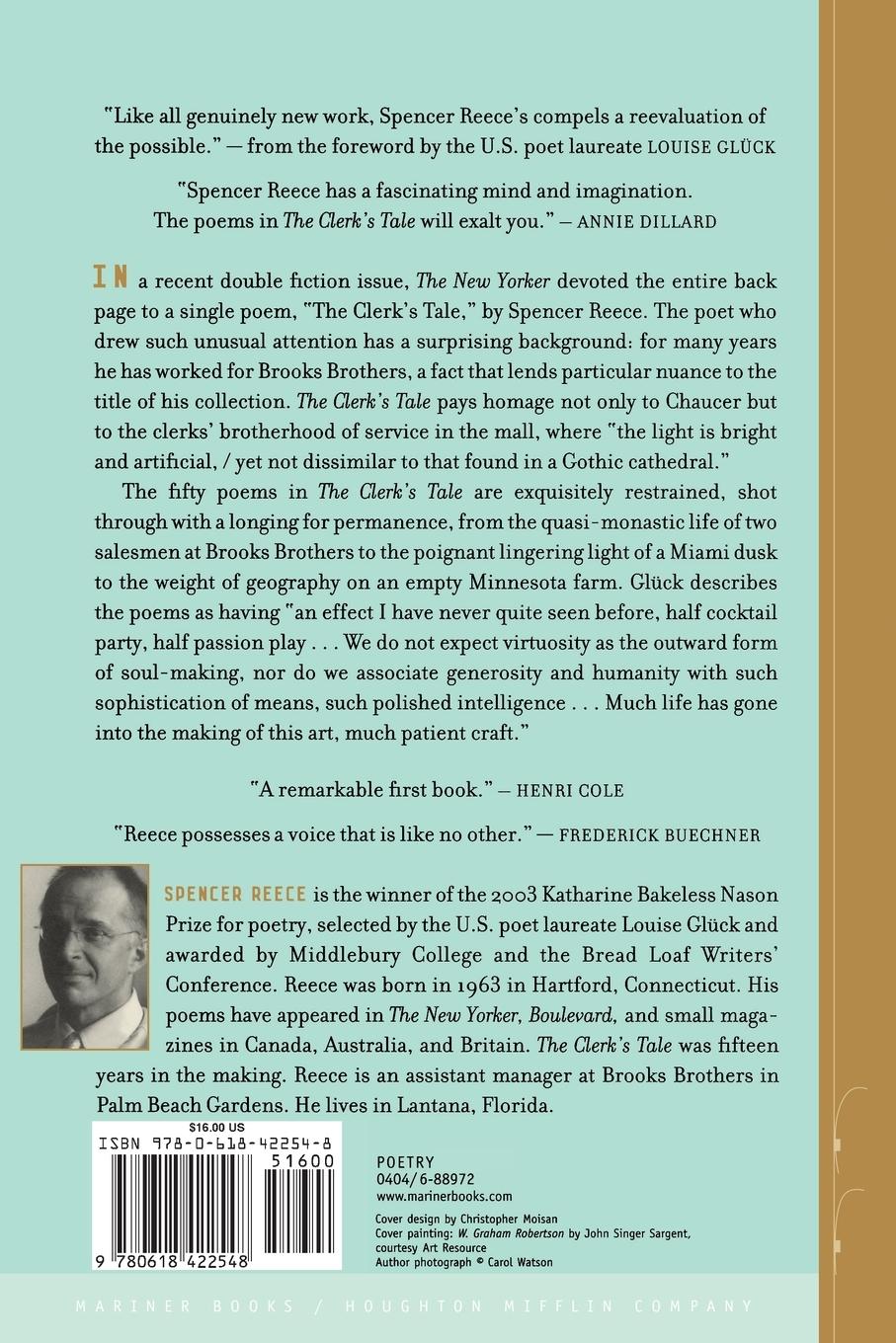 Rückseitencover The Clerk's Tale