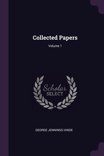 Vorderes Coverbild Collected Papers; Volume 1