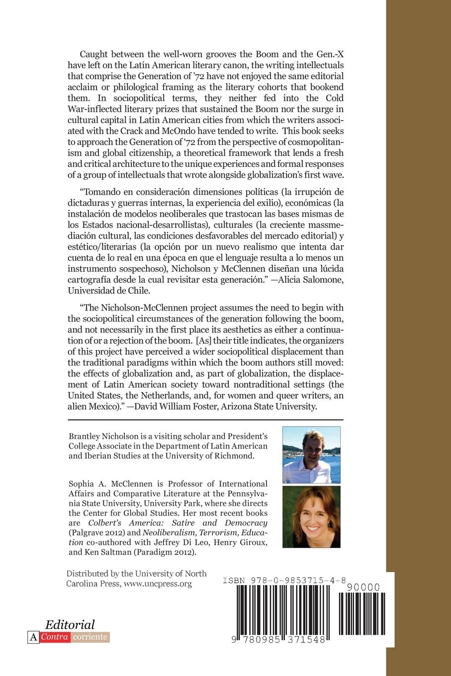 Rückseitencover The Generation of '72