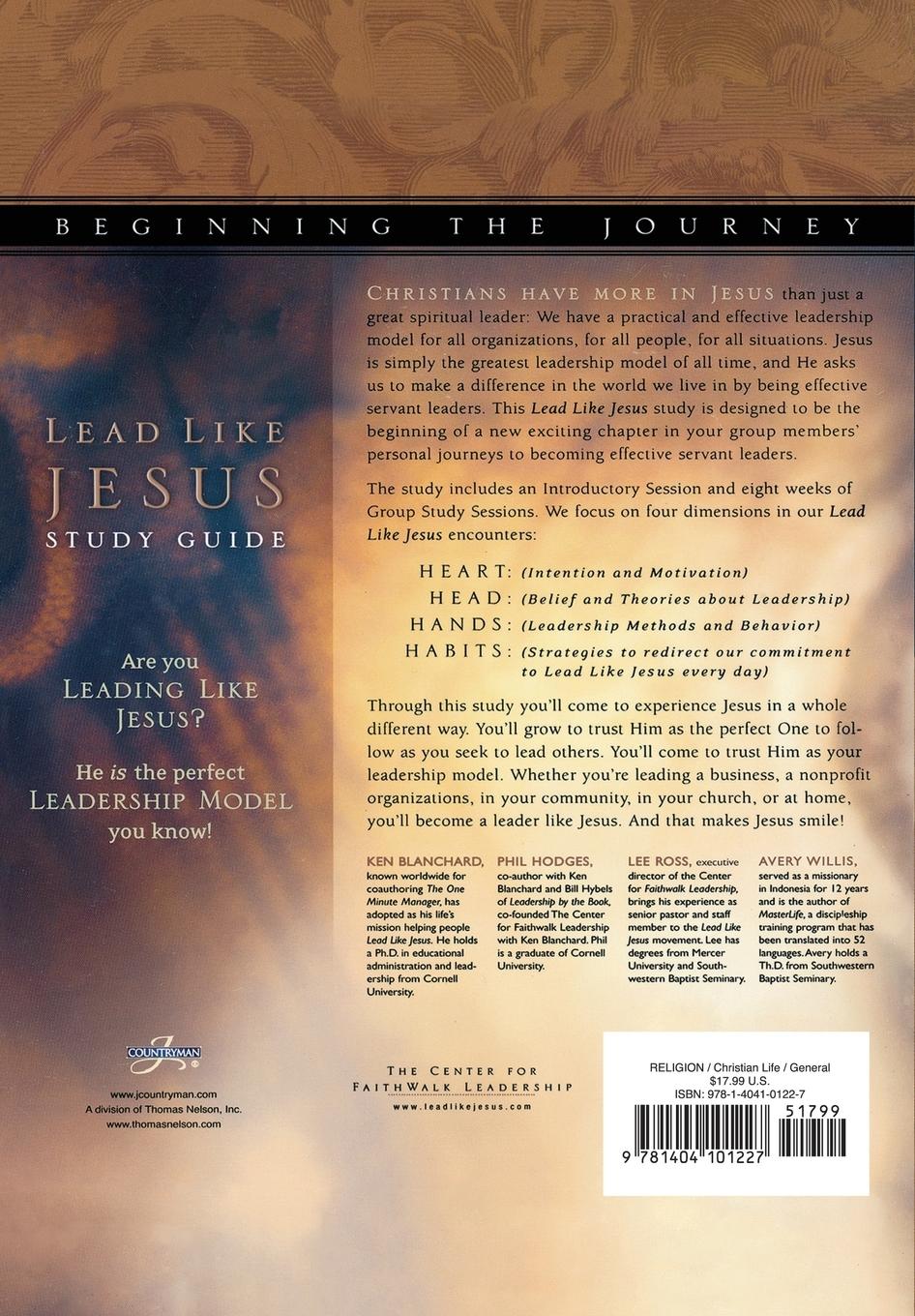 Rückseitencover Lead Like Jesus Workbook