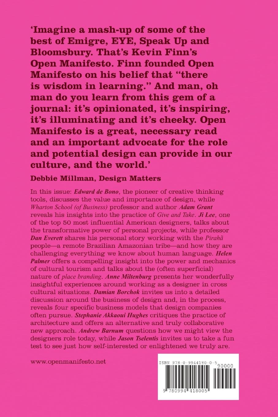 Rückseitencover Open Manifesto