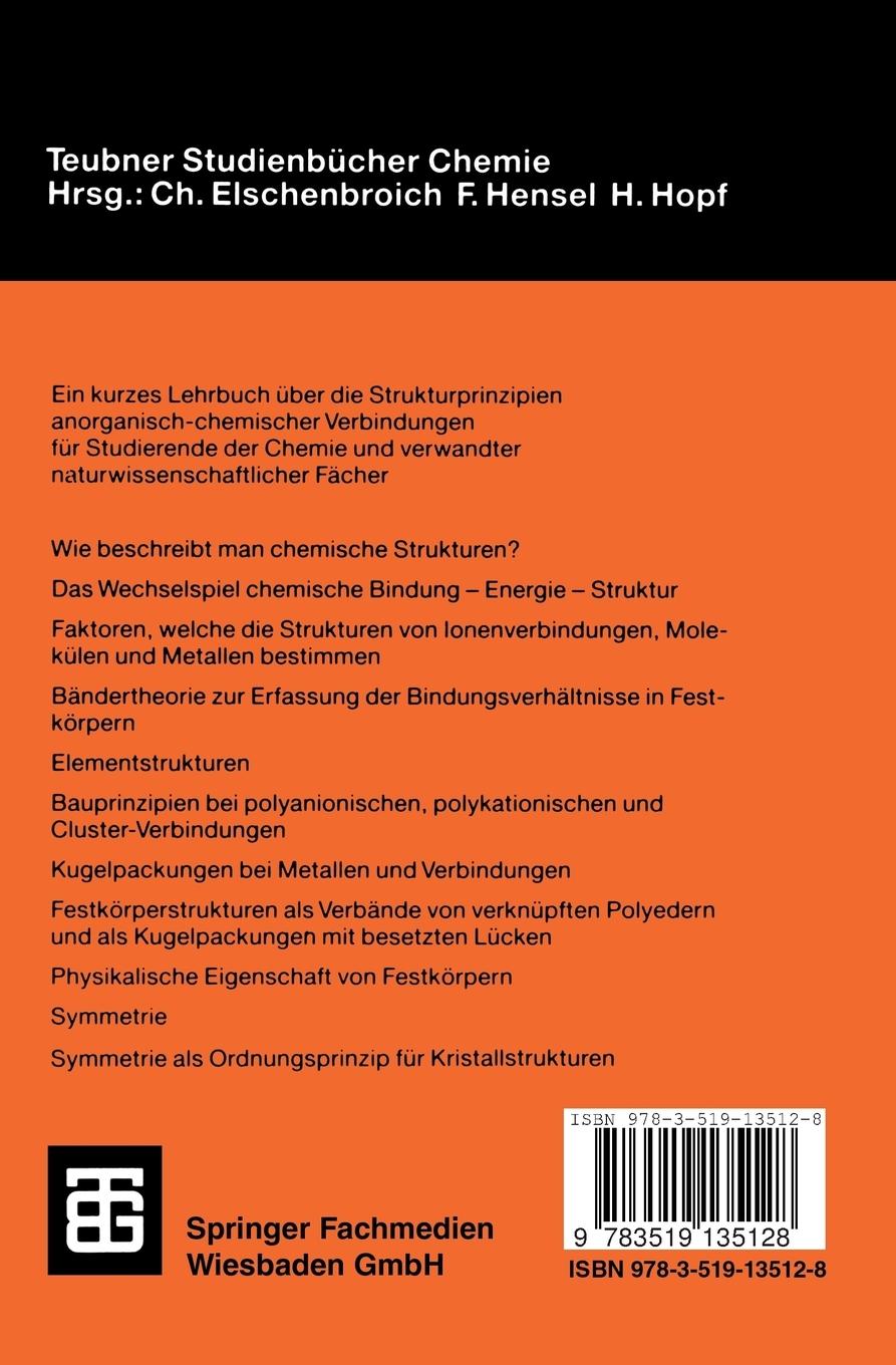 Rückseitencover Anorganische Strukturchemie