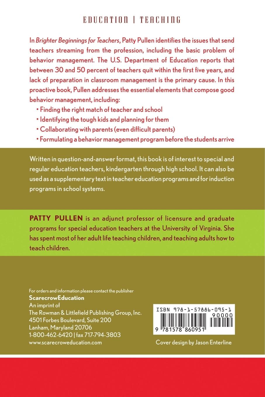 Rückseitencover Brighter Beginnings for Teachers