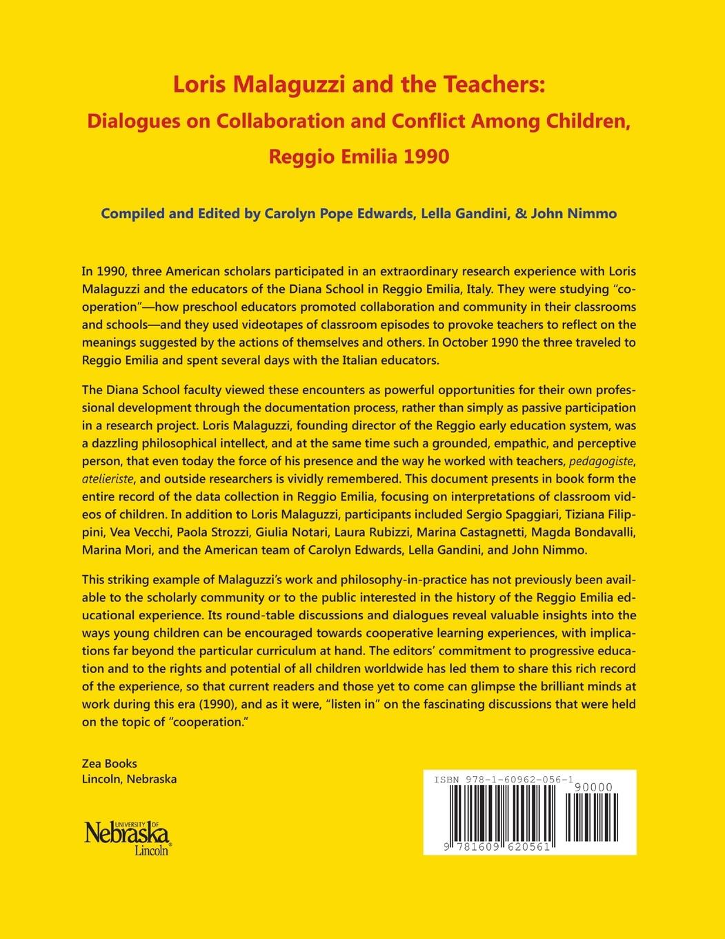 Rückseitencover Loris Malaguzzi and the Teachers