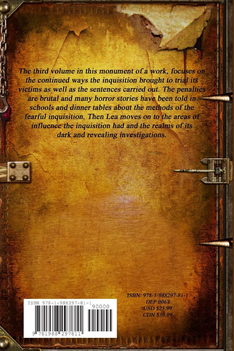 Rückseitencover A History of the Inquisition of Spain - Volume III