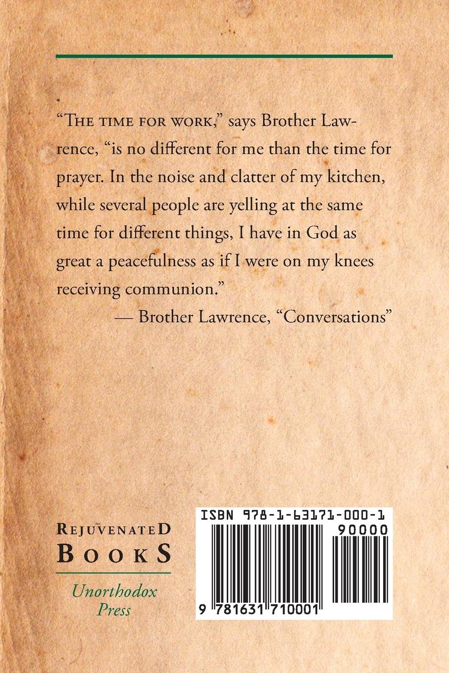 Rückseitencover Practicing the Presence of God