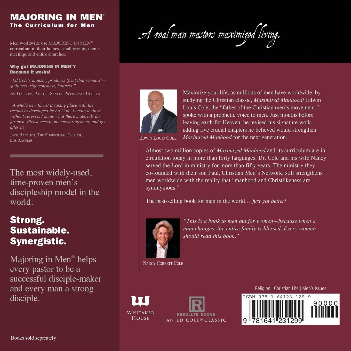 Rückseitencover Maximized Manhood Workbook