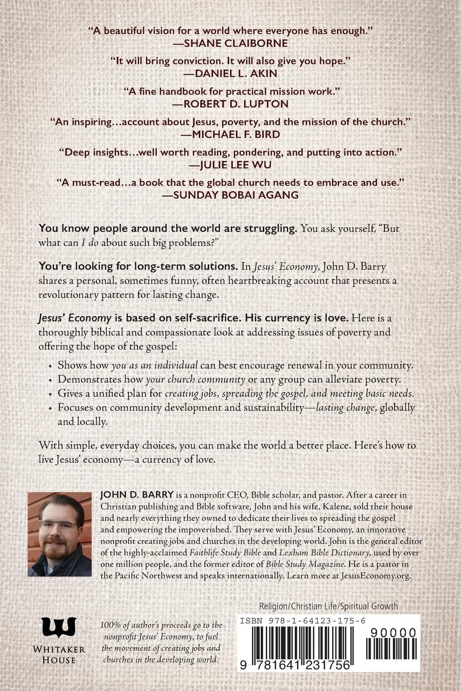 Rückseitencover Jesus' Economy: A Biblical View of Poverty, the Currency of Love, and a Pattern for Lasting Change